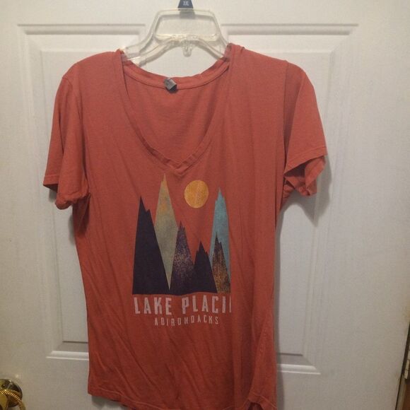 Lake Placid, Adirondacks Womens XL Short Sleeve T-shirt - Picture 1 of 7